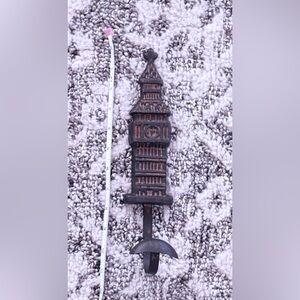 Vintage Big Ben Wall Hook - Iron? Eiffel Tower & Empire State Building, too